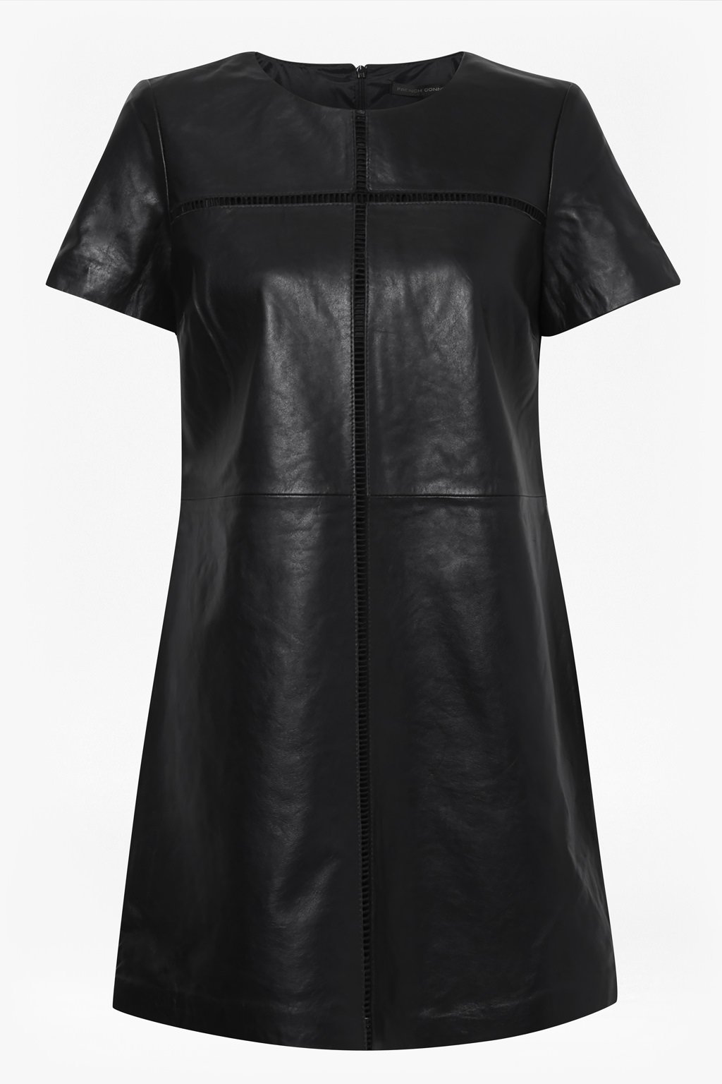 chinese dress ladies French Connection Women's Canterbury Pu, Black/Black, 0 at Amazon Women's  Clothing store main image 1