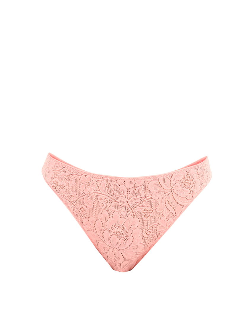 Lace thong in pink