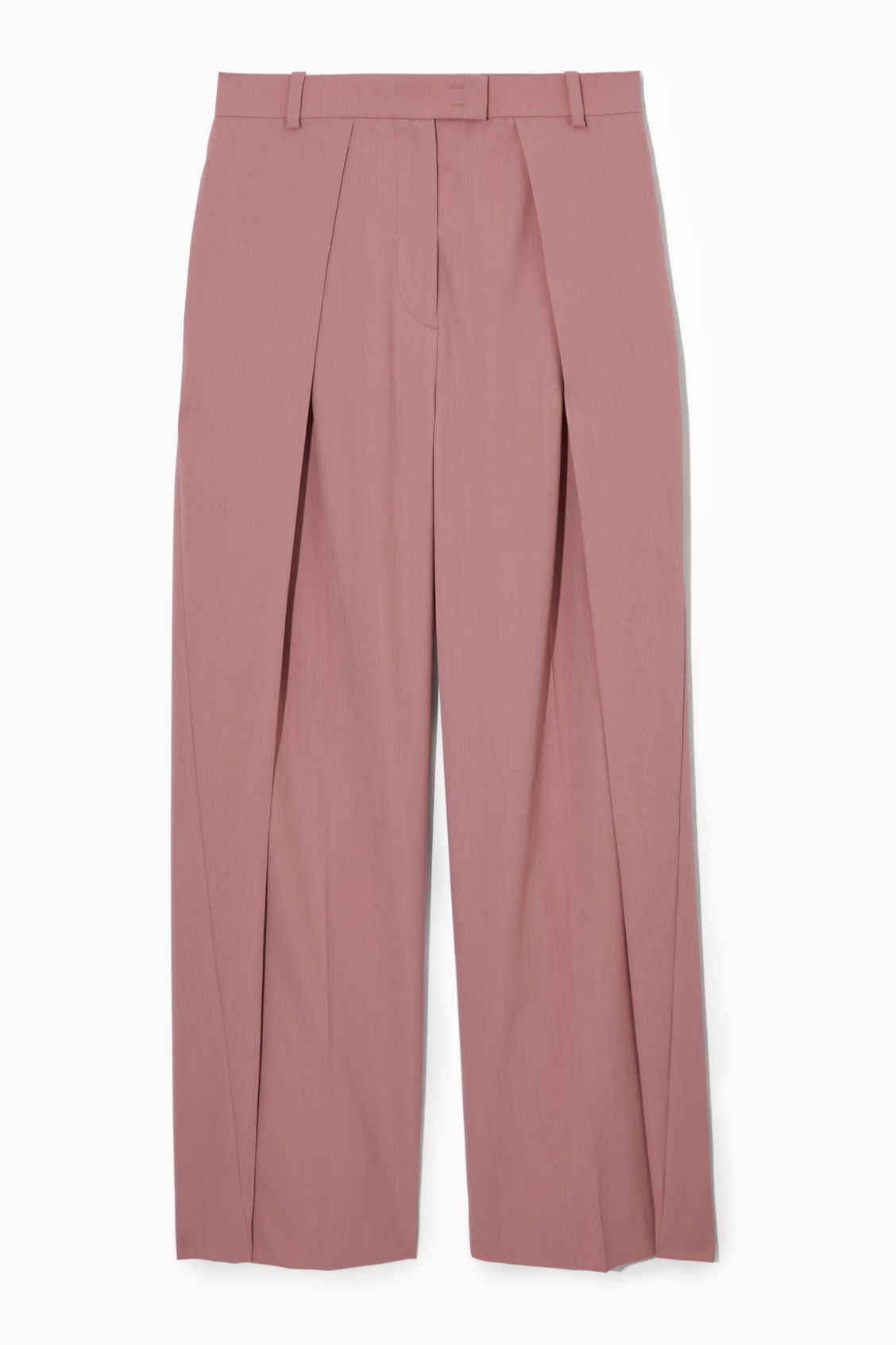 Plaid Wool-Blend Wide Leg Trousers for Women main image 1