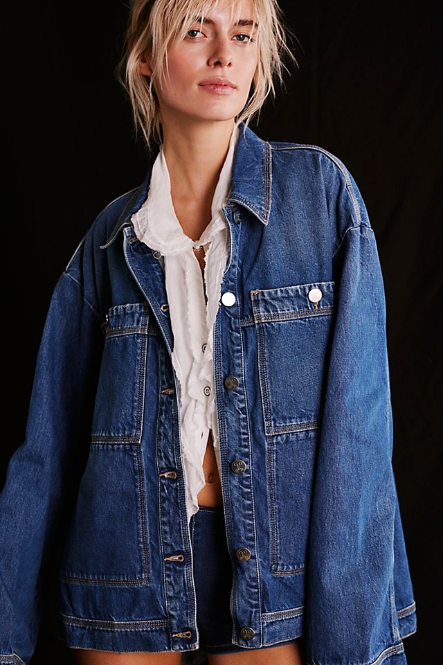 Zip Closure Denim Jacket