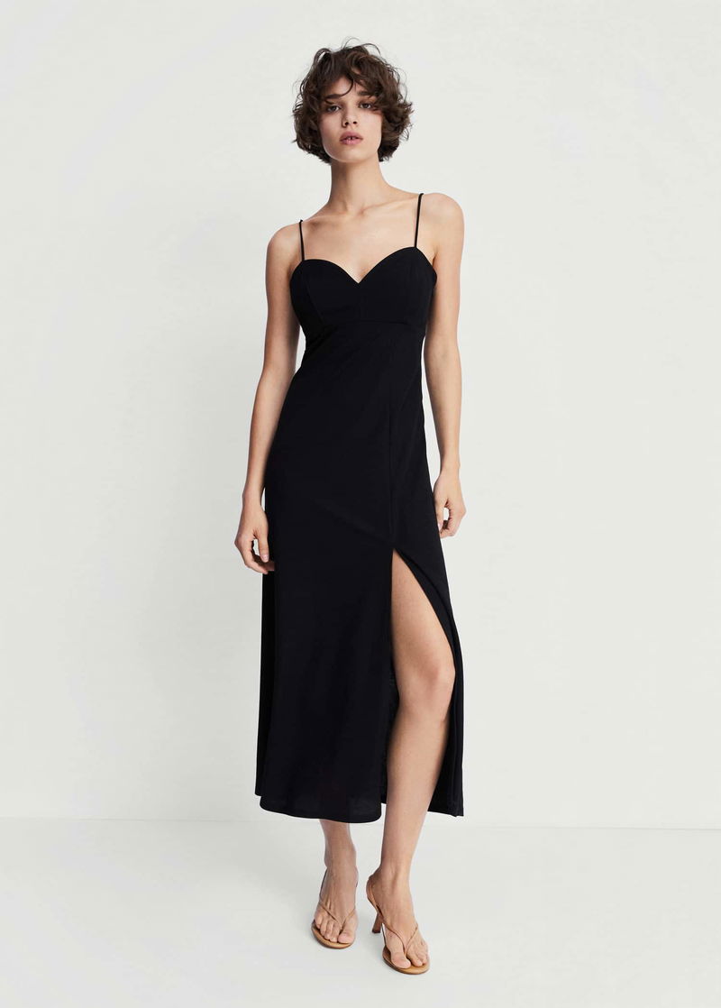 MANGO Side-Slit Dress | endource