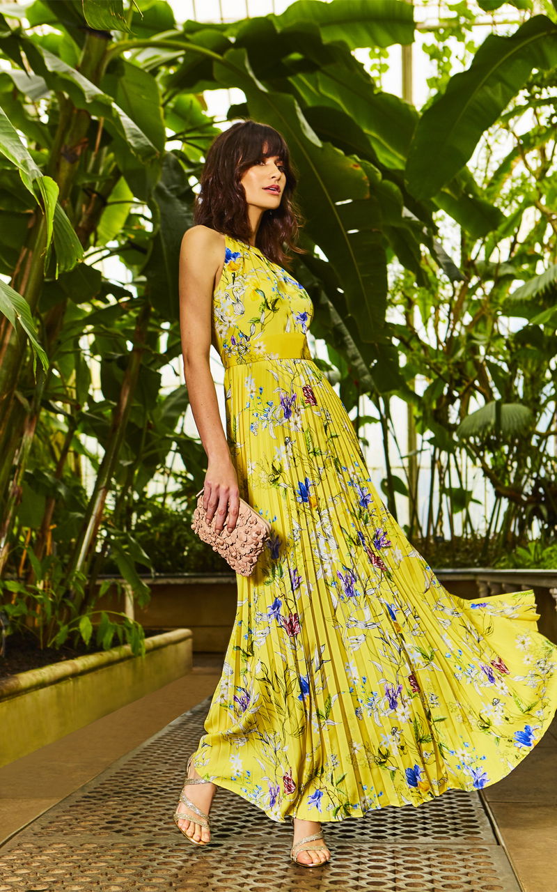 yellow long dress summer Yellow V-Neck Maxi Dress | Feminine & Summer-Ready