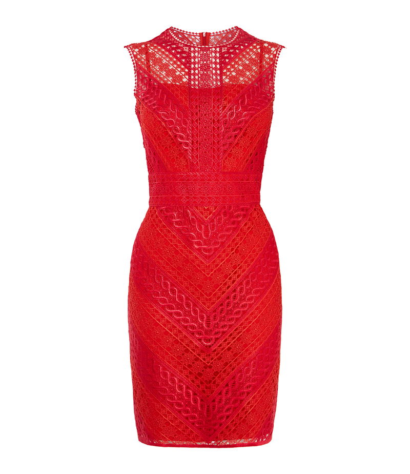KAREN MILLEN Embroidered Lace Mini Dress | endource KAREN MILLEN Embroidered Lace Mini Dress | endource