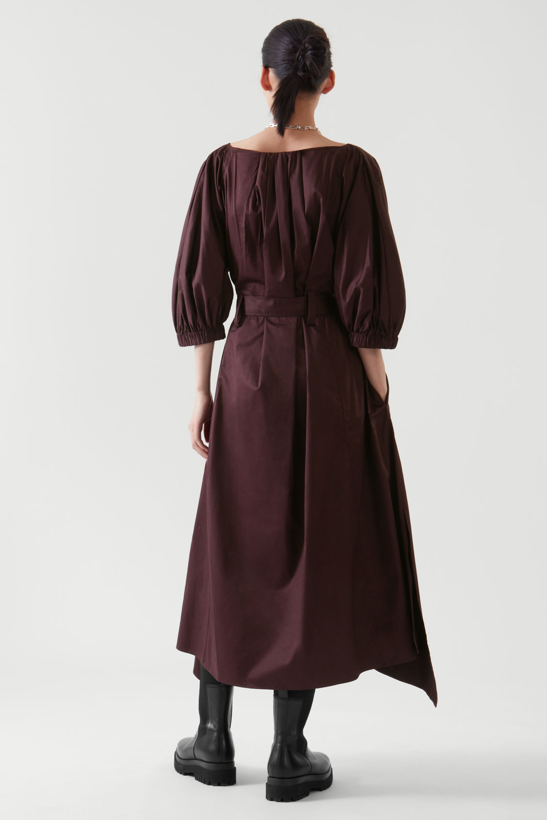 COS Puff-Sleeve Midi Dress | endource COS Puff-Sleeve Midi Dress | endource