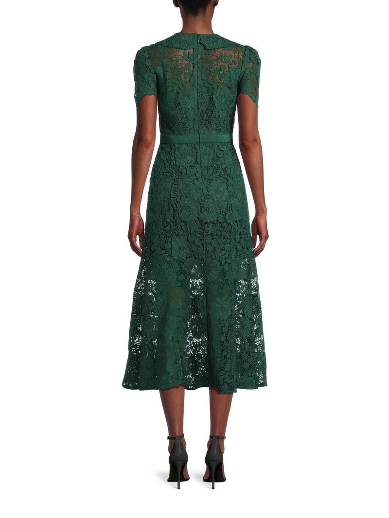 SELF-PORTRAIT Cord Lace Midi Dress | endource SELF-PORTRAIT Cord Lace Midi Dress | endource