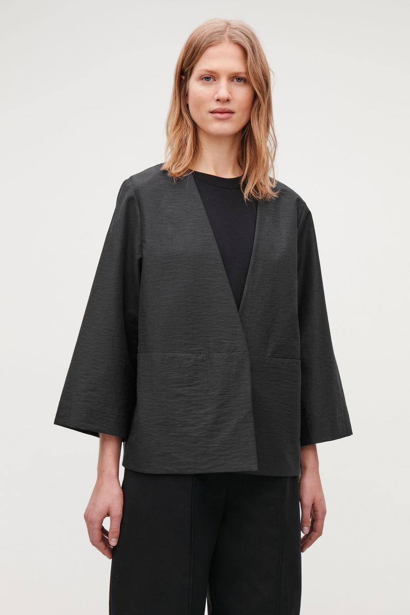 COS Short Cotton Kimono Jacket Endource