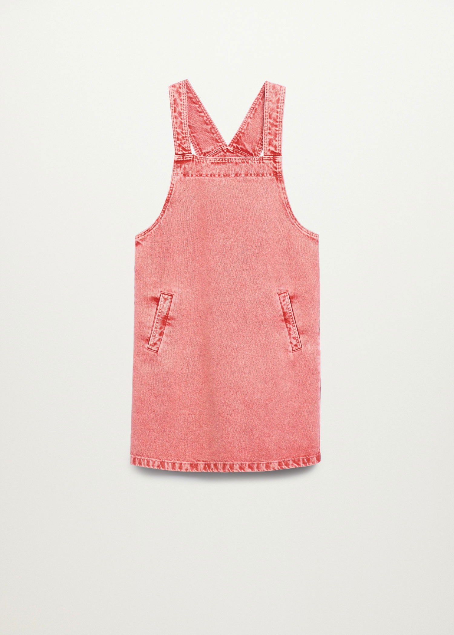 strapless open back dress Corduroy Pinafore Dress - Pink – The Wanderers Co main image 1