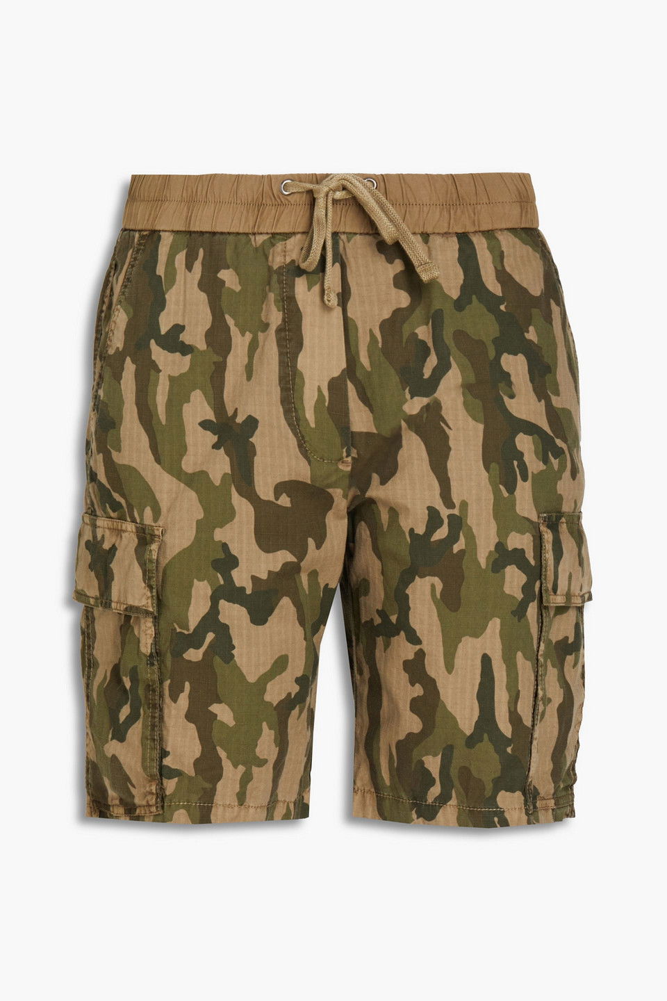 JAMES PERSE Camouflage-Print Cotton Shorts endource
