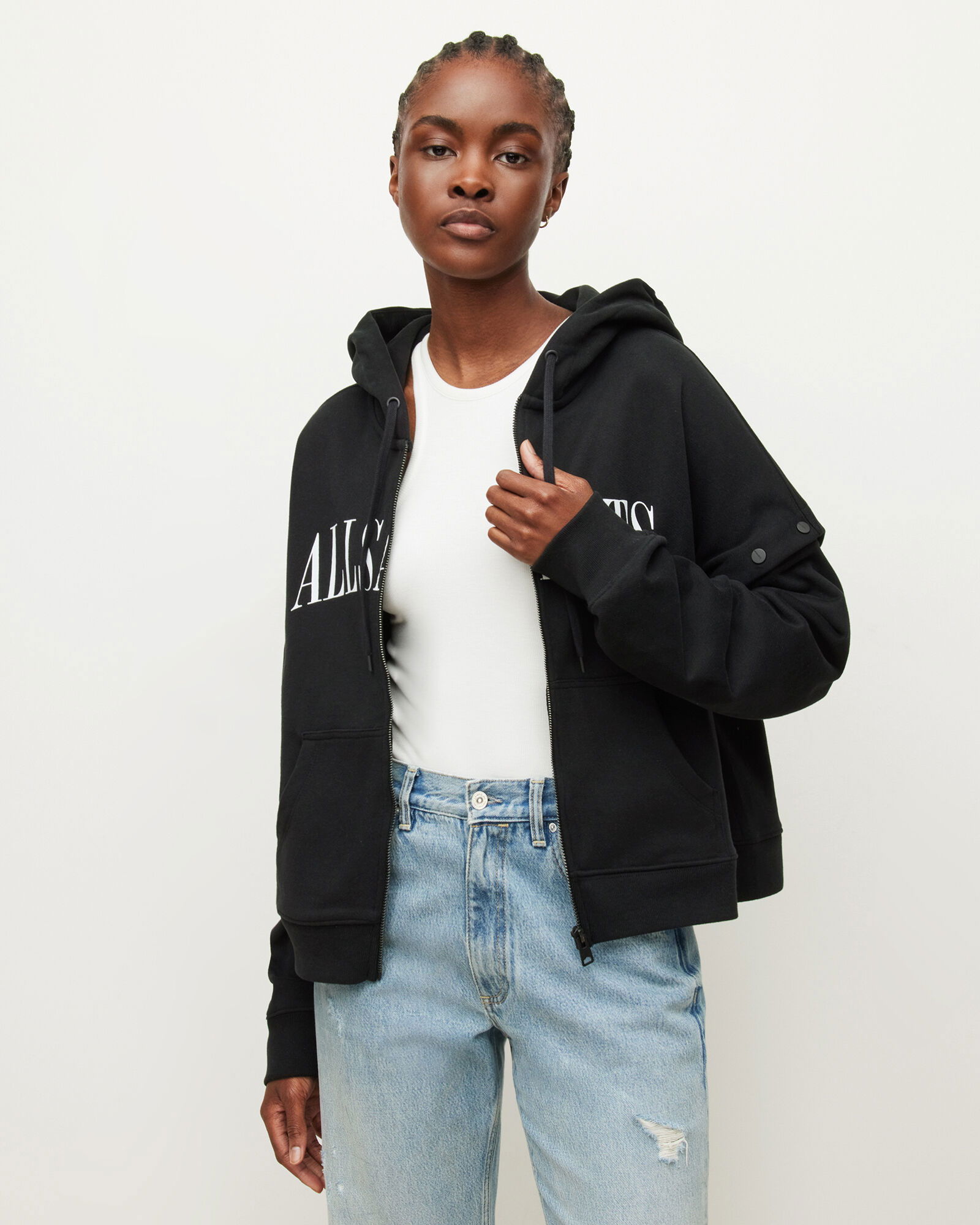 ALLSAINTS Saints Amphia Zip Hoodie | Endource