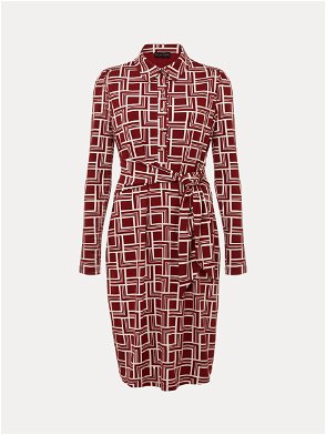 TOMMY HILFIGER Cupro Rope Midi Stp Shirt Fireworks Dress Rope in | Endource