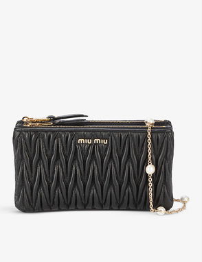 Miu Miu, Bags, Miu Miu Matelasse Lamb Leather Medium Handbag