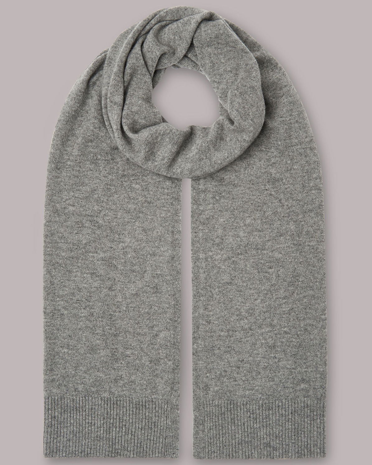 WHISTLES Cashmere Scarf in Grey Endource