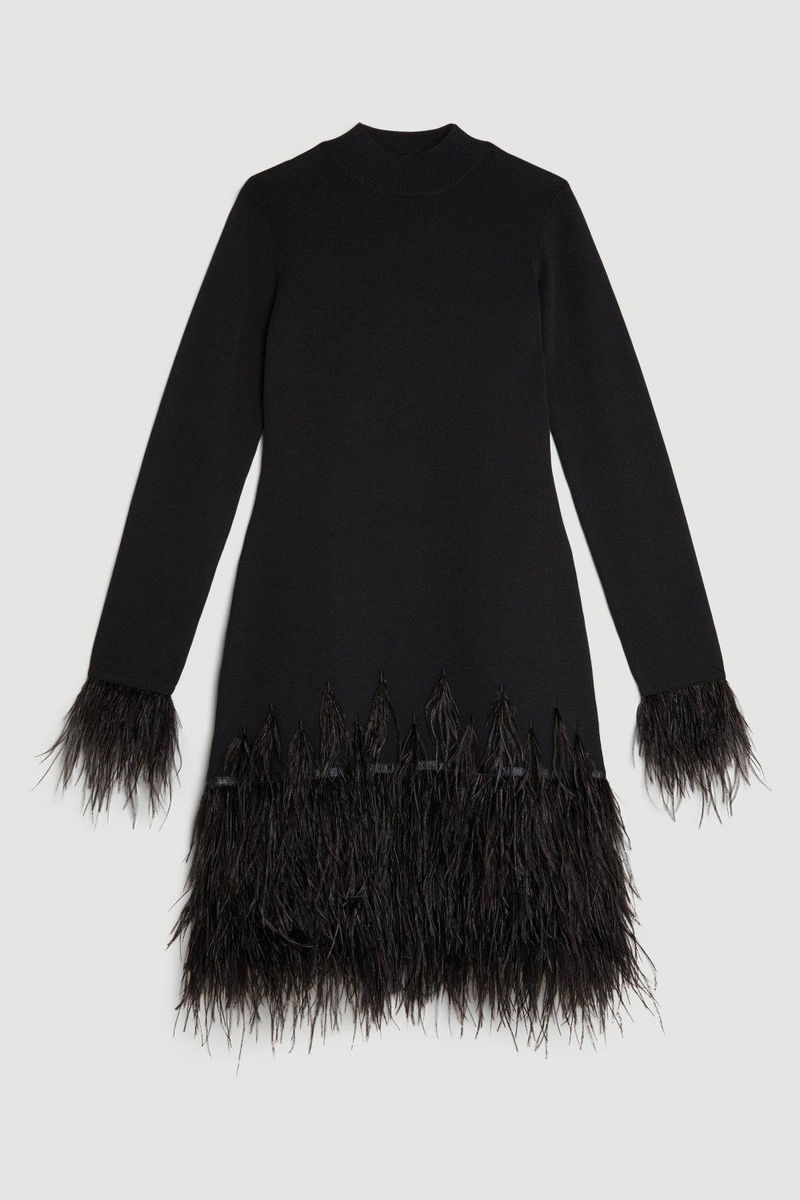 dissh black knit dress Kara Knit Sleeveless Midi Dress in Black By DISSH