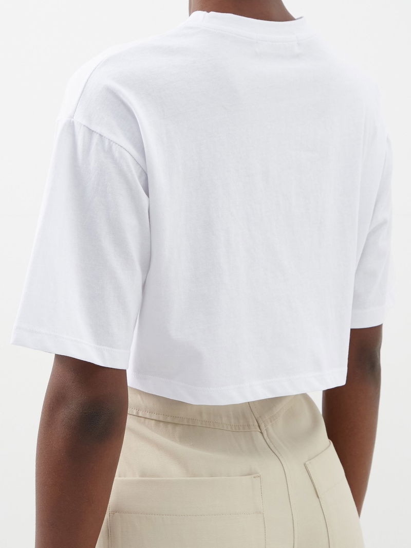 Karina Cropped T-Shirt - White