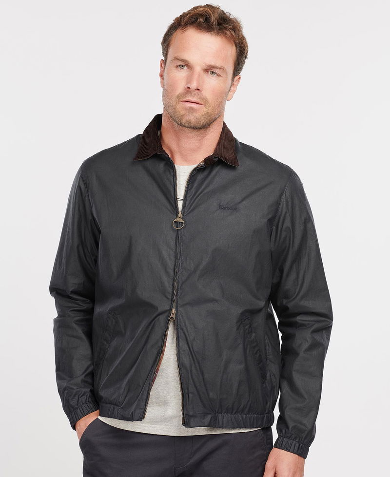Barbour Vital Waxed Jacket in Black/Classic | Endource
