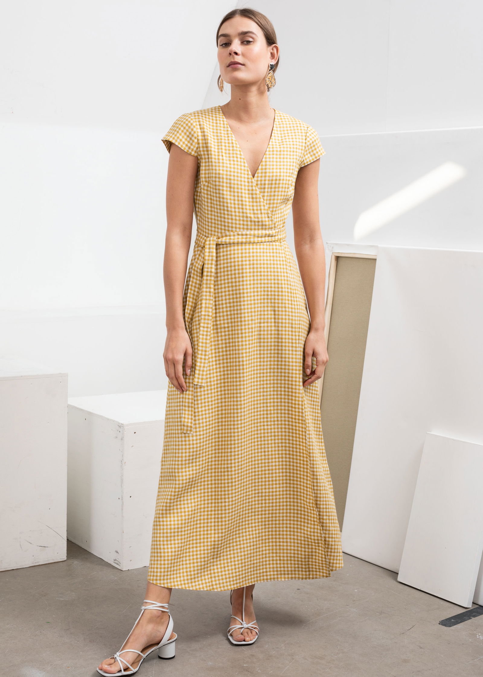 chinese dress ladies Lyle Wrap Midi Dress