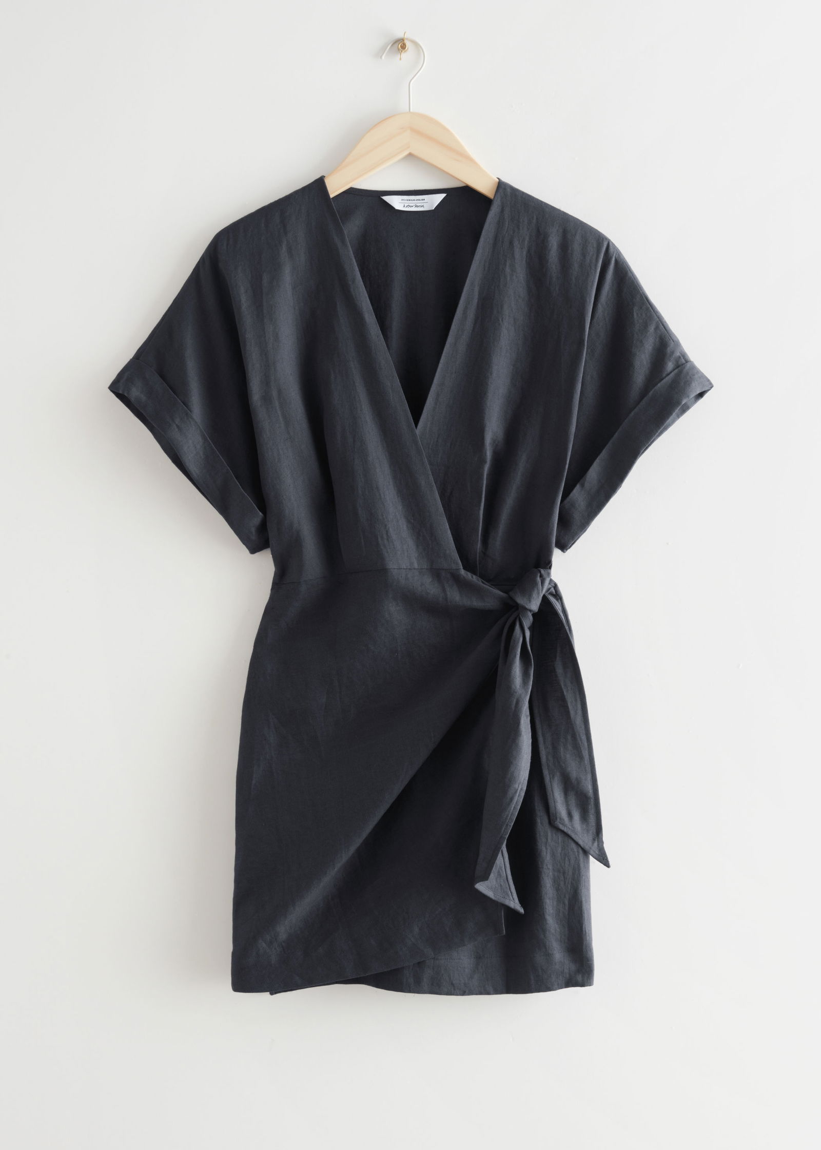& other stories linen wrap mini dress & OTHER STORIES Linen Wrap Mini Dress