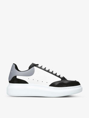 Alexander McQueen Men's Oversized Leather Platform Sneakers