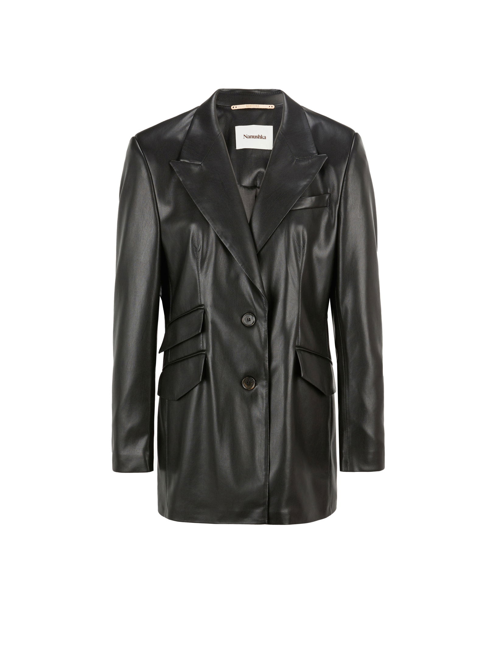 NANUSHKA Cancun Vegan Leather Jacket endource