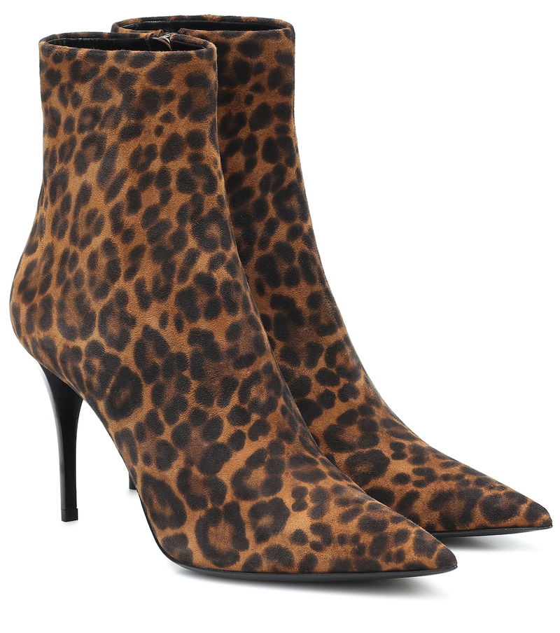 ysl leopard boots