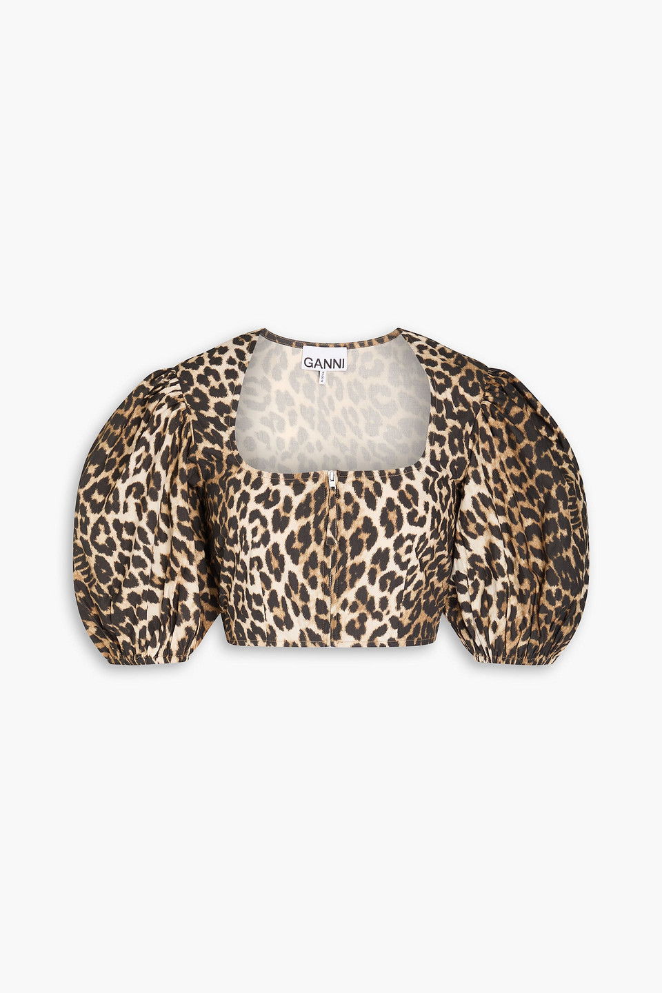 GANNI animal print top