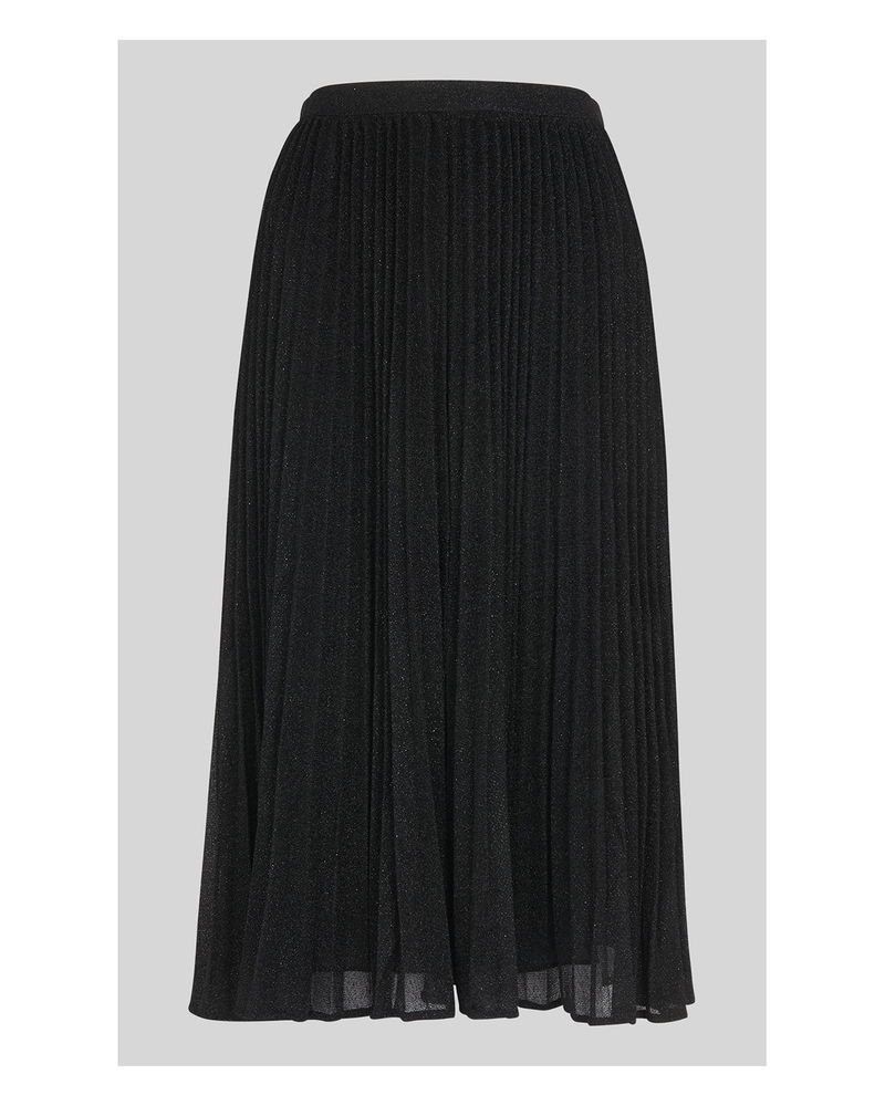 Whistles Sparkle Pleated Skirt In Black Endource 1872