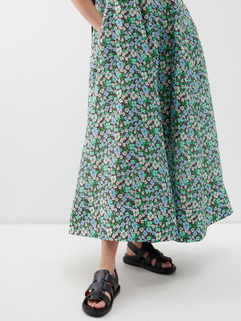 LEE MATHEWS Meadow Floral Midi Dress | endource LEE MATHEWS Meadow Floral Midi Dress | endource