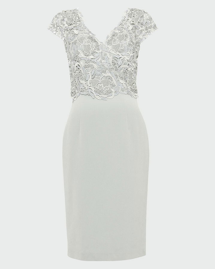 PHASE EIGHT Ellise Lace Bodice Dress endource