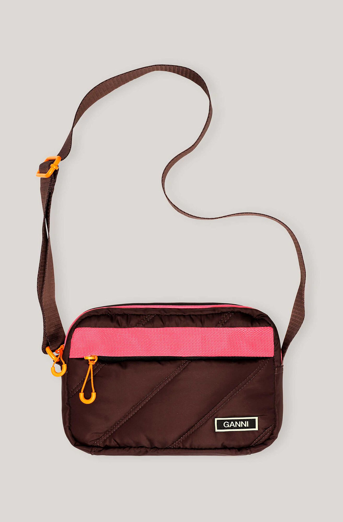 GANNI Quilted Recycled Tech Festival Bag | endource