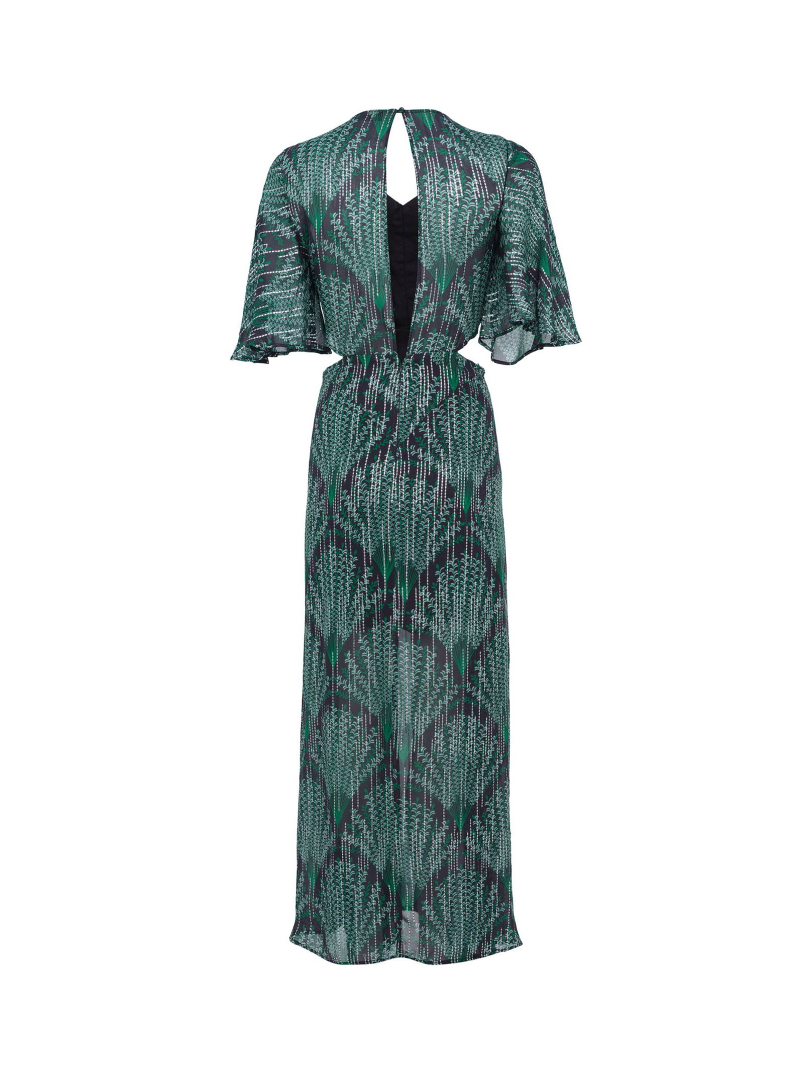 green emerald velvet dress ba&sh FANNY Dress – MAAC London main image 0