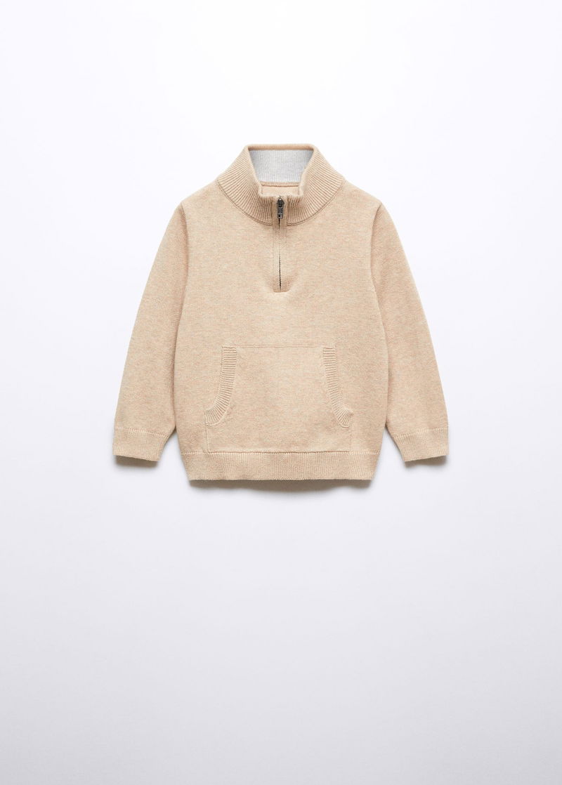 MANGO Zip Knit Sweater endource