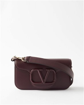 Valentino Garavani - Locò Mini V-Logo Leather Shoulder Bag - Mens - Black