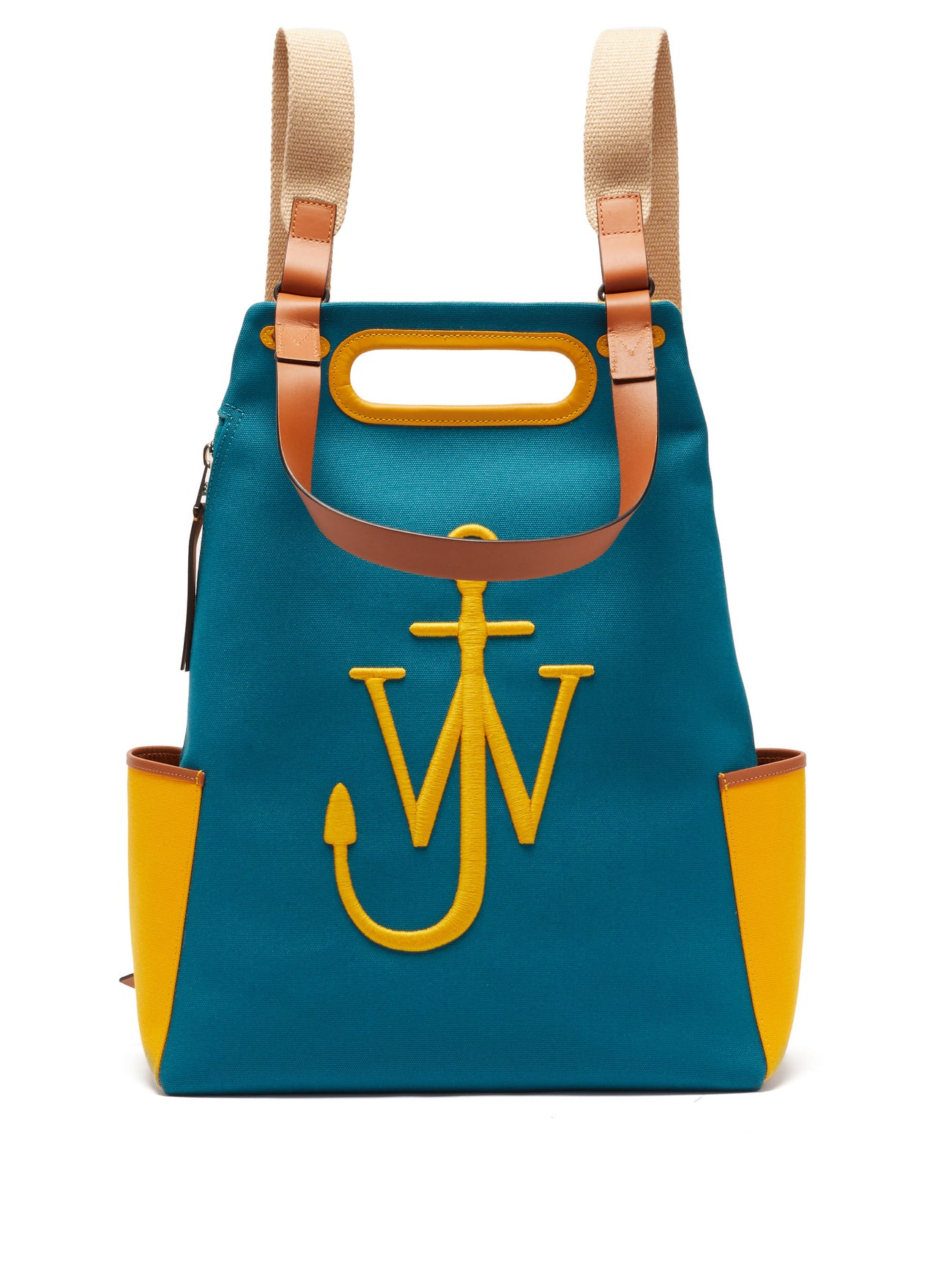 JW ANDERSON Anchor Logo-Embroidered Canvas Backpack | endource
