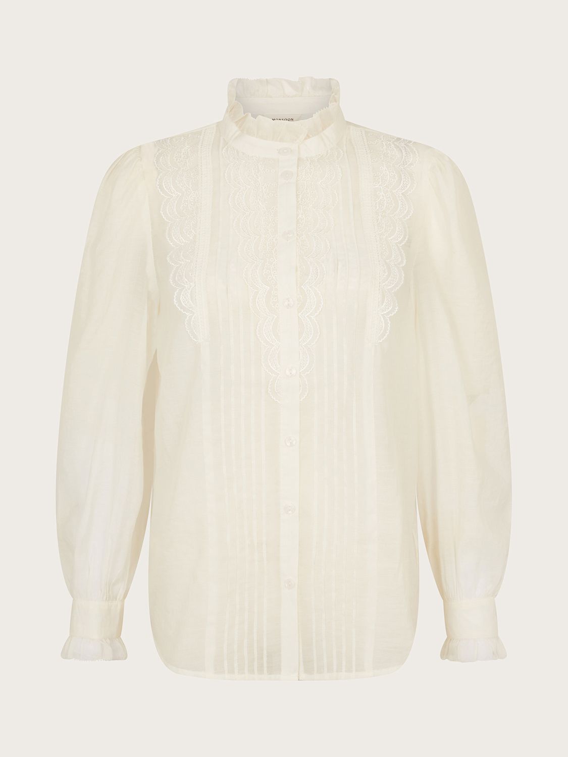 Leana Silk Organza Lace Corset Blouse