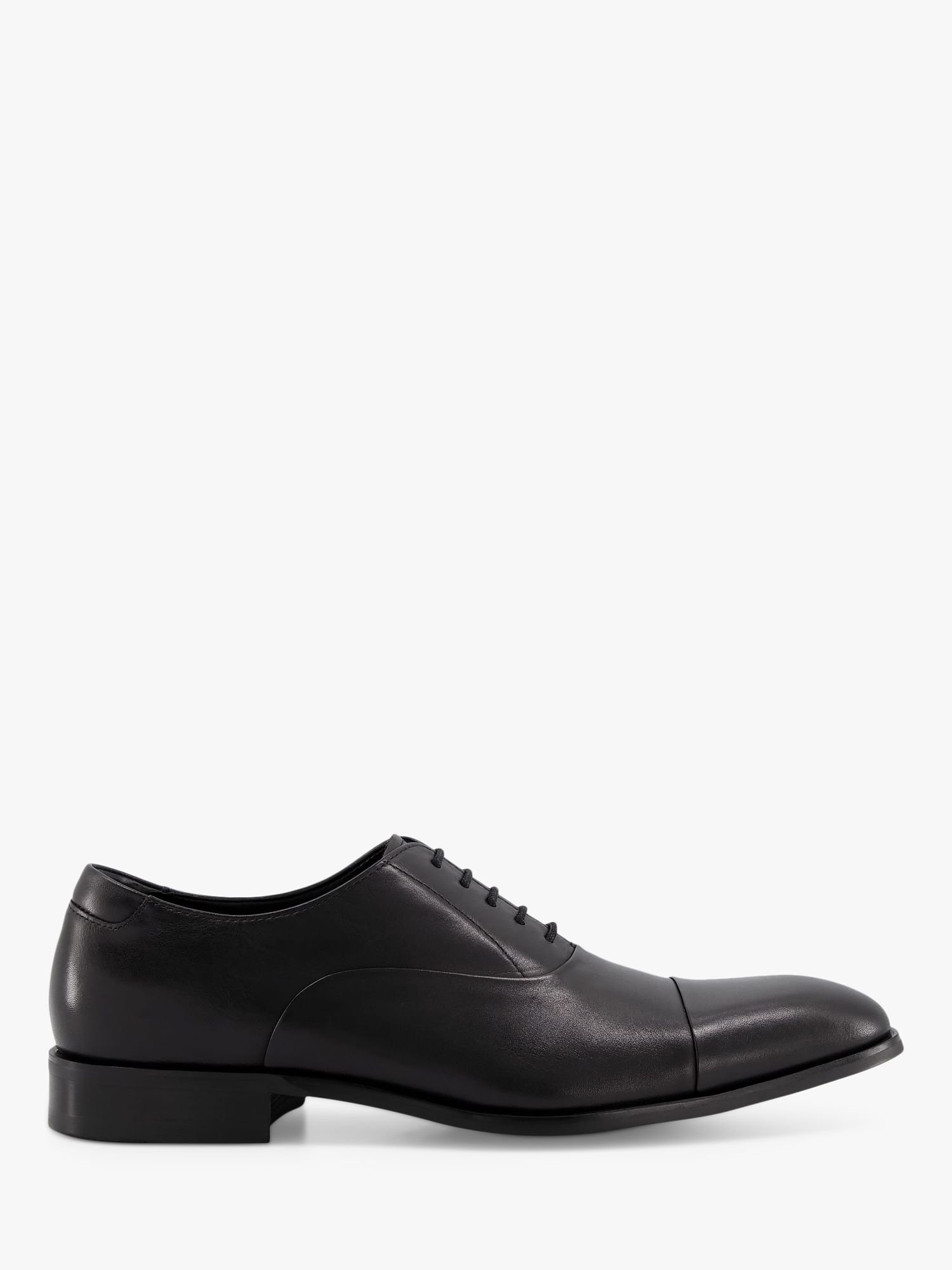 DUNE Secrecy Leather Derby Shoes in Black | Endource