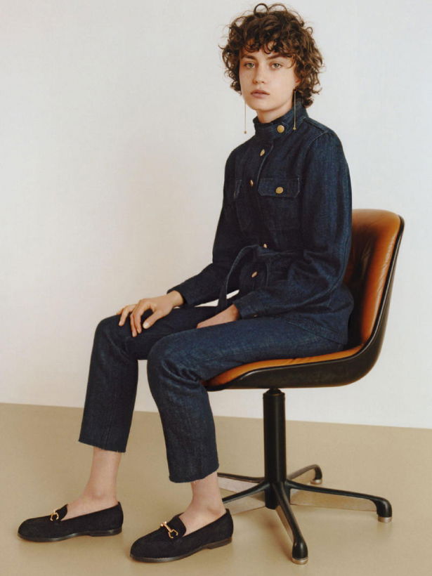 woman sitting in a chair